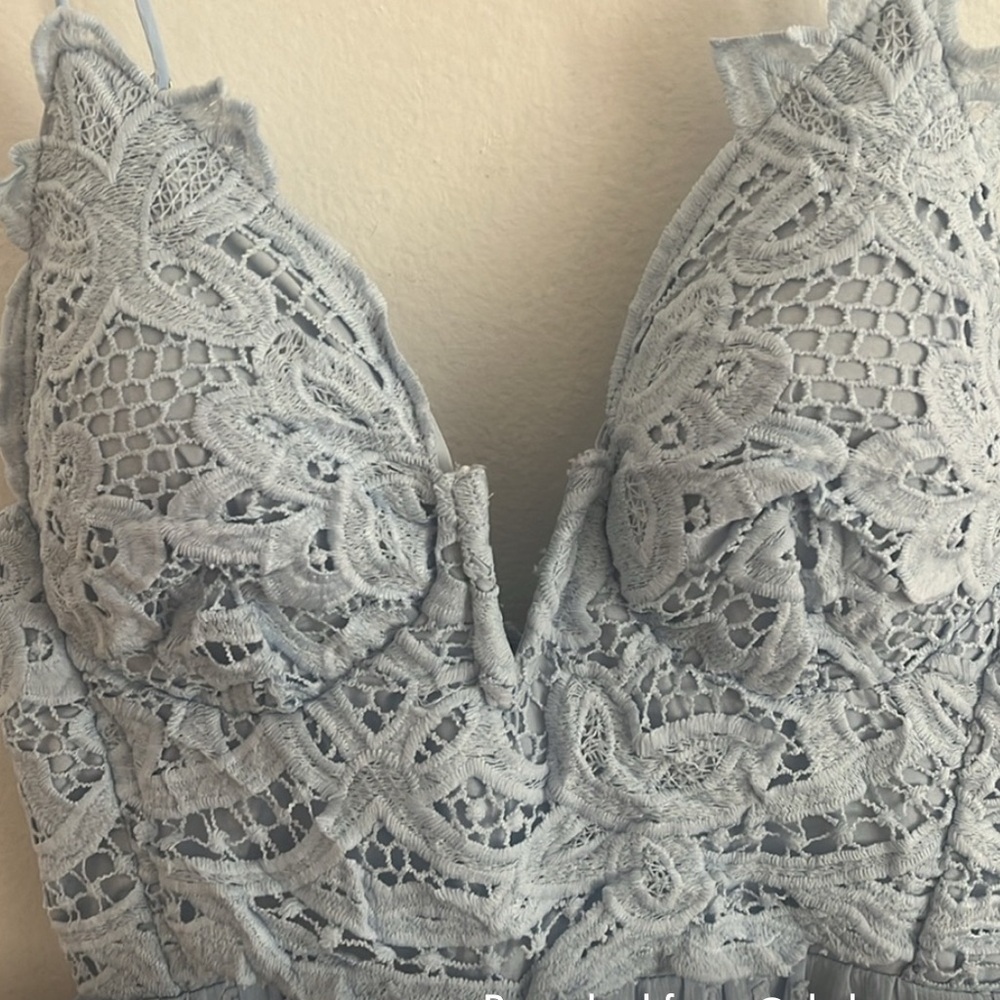 Hello Molly Light Blue Lace Mini Dress in perfect condition! - Picture 3 of 5
